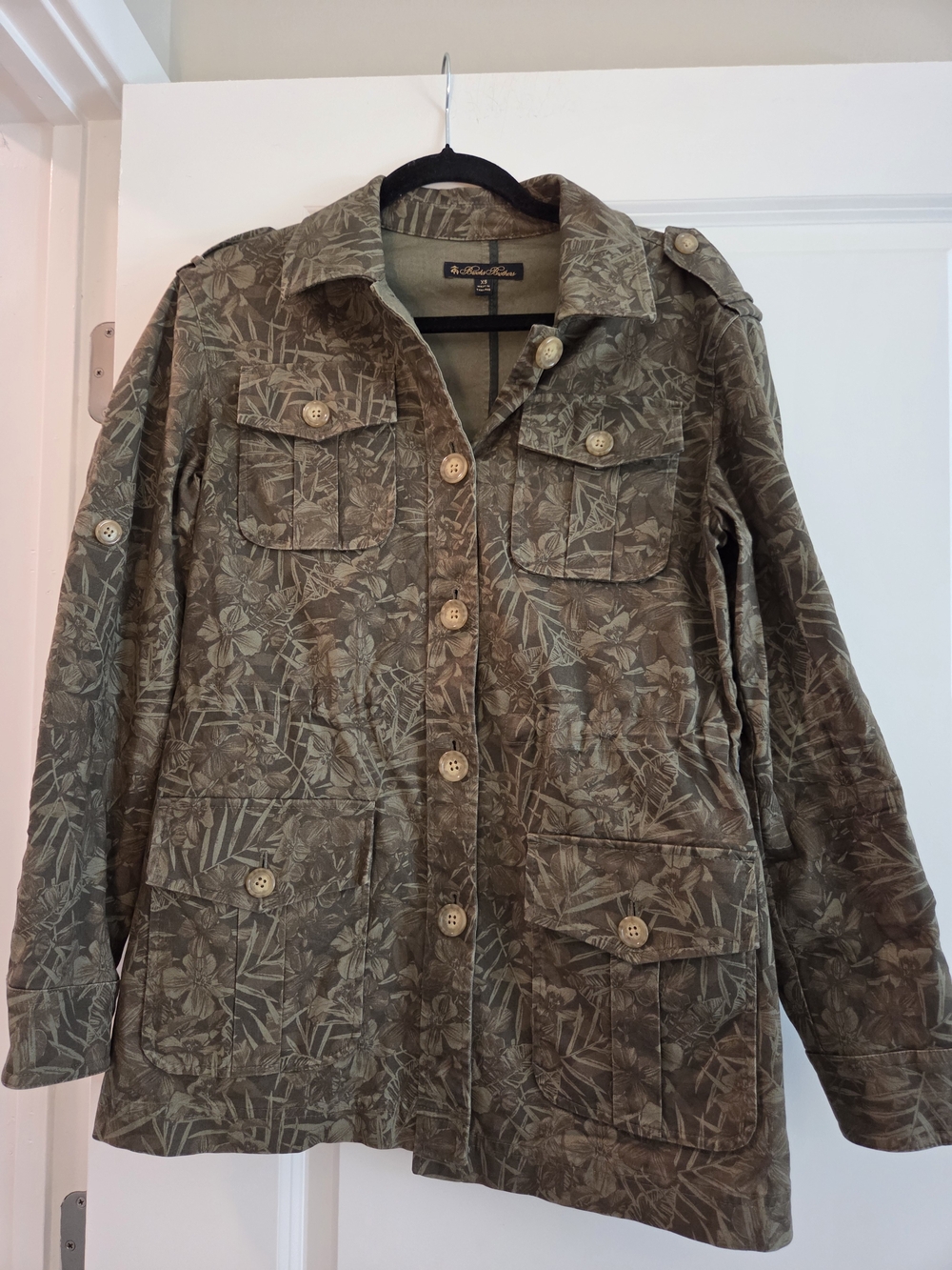 Brooks Brothers Tropical Floral Utility Jacket XS